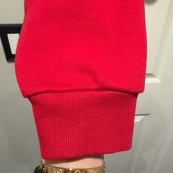 Auth. ✅ ALO Yoga “Bae” Crop Hoodie in “Bold Red” Size Large❤️ - Picture 3 of 9